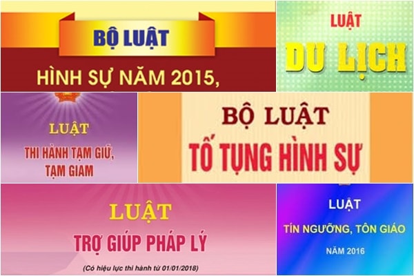 Tên các bộ luật Việt Nam trong tiếng Anh