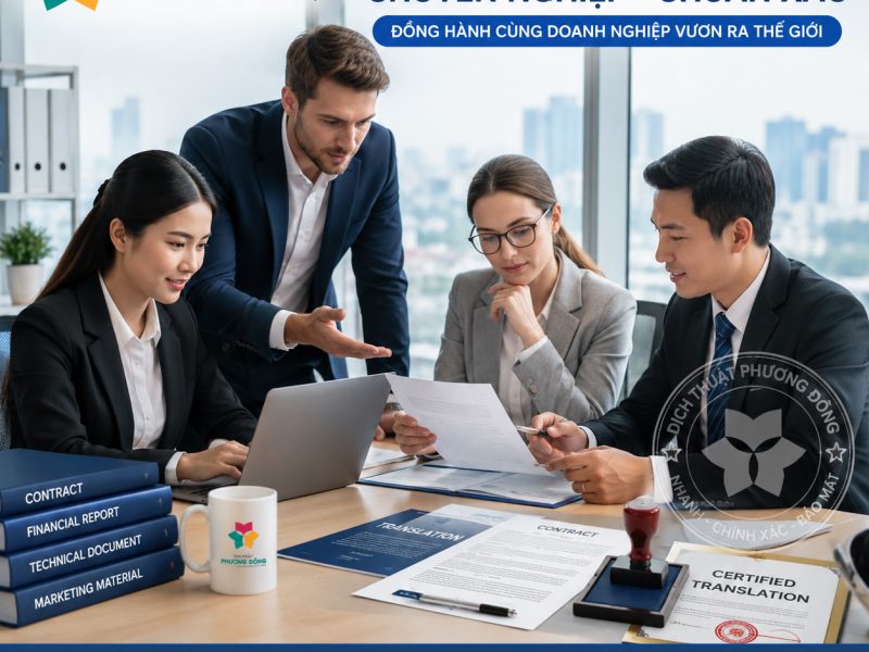 Dịch vụ dịch thuật tiếng Anh chuyên nghiệp, chuẩn xác, bảo mật
