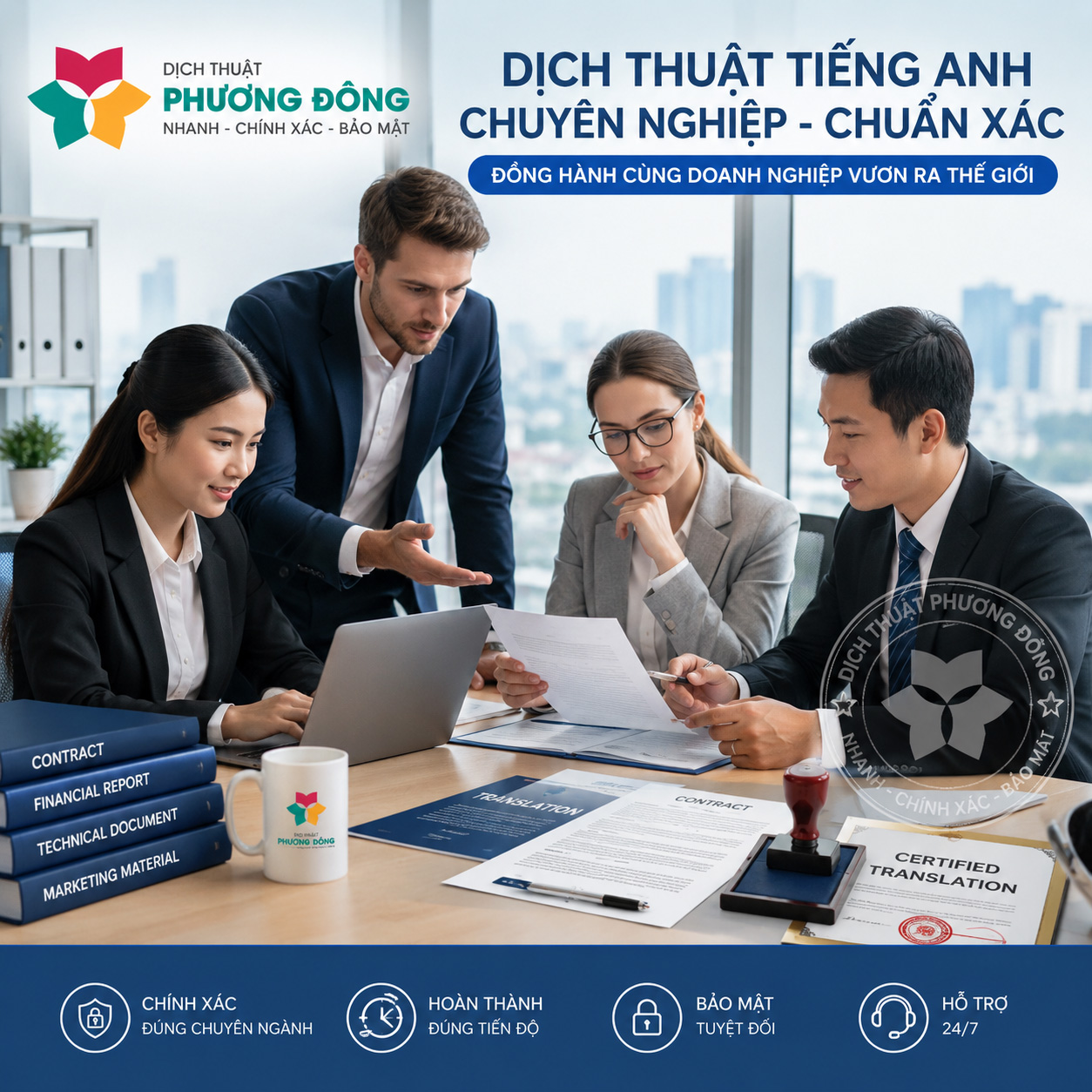 Dịch vụ dịch thuật tiếng Anh chuyên nghiệp, chuẩn xác, bảo mật